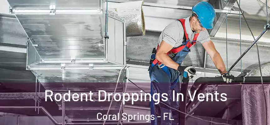  Rodent Droppings In Vents Coral Springs - FL